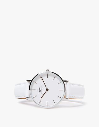 Daniel Wellington + Classic Petite Bondi in 32mm Silver and White