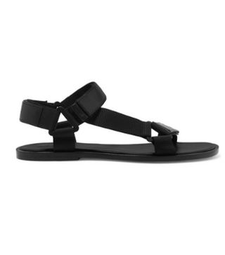 Vince + Parks Leather and Canvas Sandals