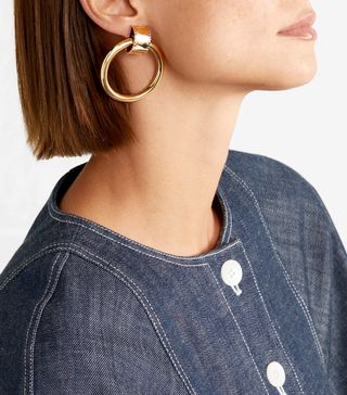 Laura Lombardi + Ruota Gold-Tone Hoop Earrings
