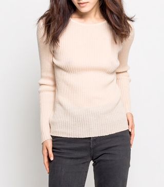 Almina Concept + Ribbed Cashmere Sweater
