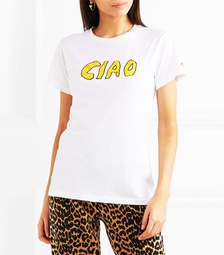 Bella Freud + Ciao Printed Cotton-Jersey T-Shirt