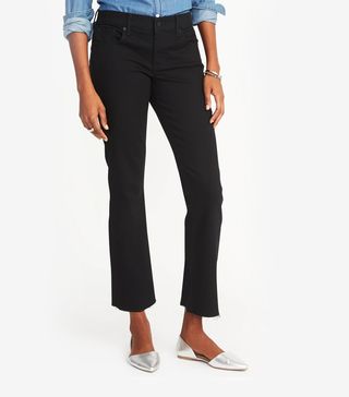 Old Navy + Mid-Rise Cropped Flare-Ankle Jeans