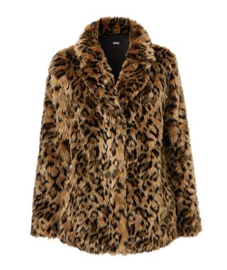 Sportsgirl + Leopard Faux Fur Coat