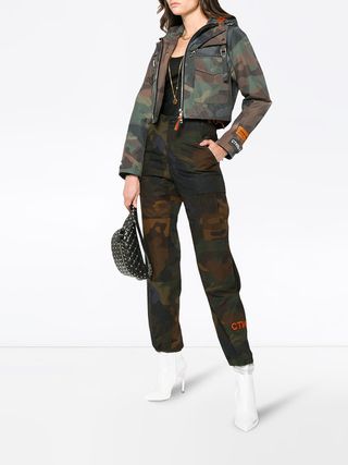 Heron Preston + Camouflage Cargo Trousers