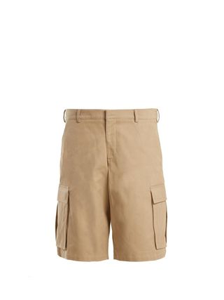 Martine Rose + Cargo Pocket Cotton Long Shorts
