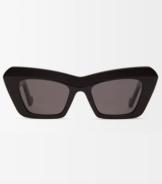 Loewe + Anagram-Logo Cat-Eye Acetate Sunglasses