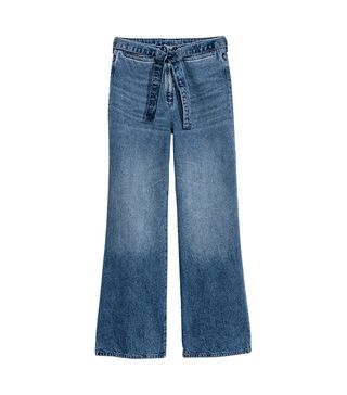 H&M + Wide High Waist Jeans