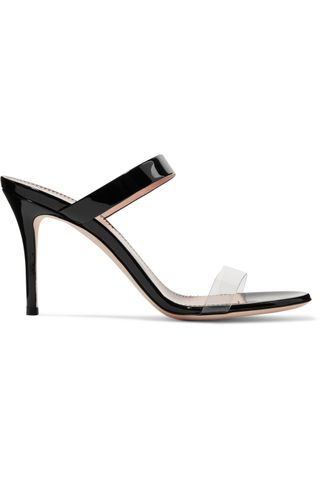 Giuseppe Zanotti + Ali 90 Patent-Leather and Perspex Sandals