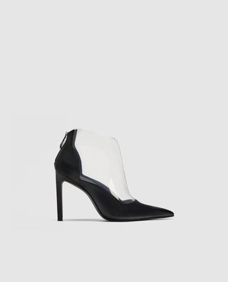 Zara + Vinyl High Heel Ankle Boots