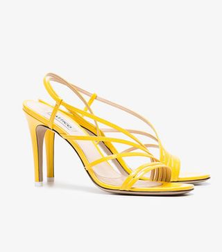 Attico + Yellow Baby 95 Patent Leather Sandals
