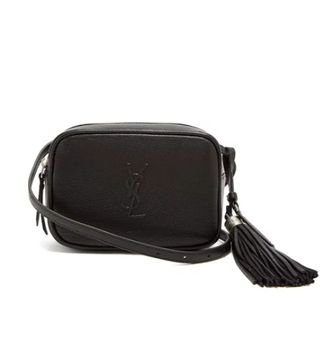 Saint Laurent + Lou Tassel-Embellished Leather Belt Bag