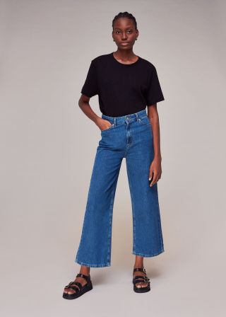 Whistles + Wide Leg Cropped Jean
