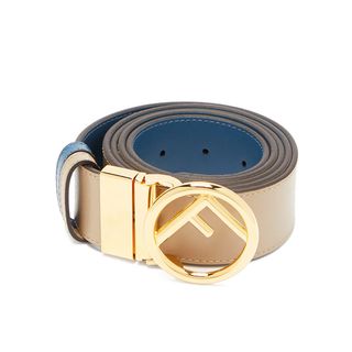 Fendi + Logo-Embellished Reversible Leather Belt