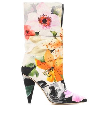 Jimmy Choo x Off-White + Sara 100 Floral Jacquard Boots