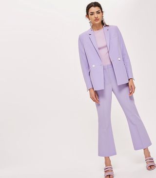 Topshop + Double Breasted Suit Jacket