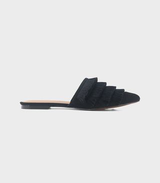 Who What Wear + Annie Satin Tassel Pointed Mules