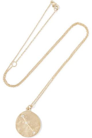 Brooke Gregson + Aries 14-Karat Gold Diamond Necklace
