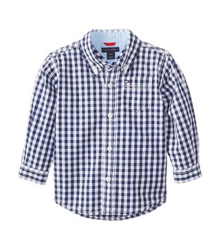 Tommy Hilfiger + Long Sleeve Plaid Woven Shirt