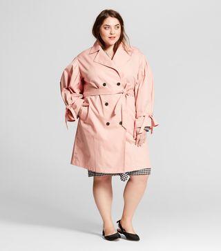 Who What Wear + Puff Sleeve Trench Coat