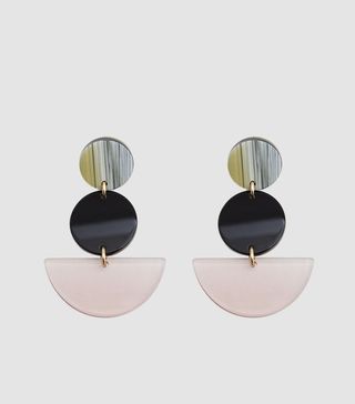 Rachel Comey + Neale Earrings in Clear Shell