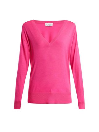 Raey + V-Neck Fine-Knit Cashmere Sweater