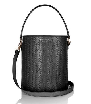 Meli Melo + Santina Mini Bucket Bag Black Large Woven