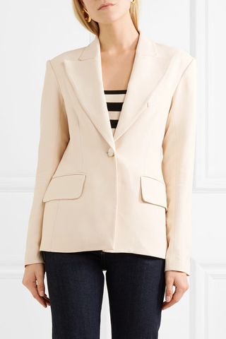 Khaite + Sofia Stretch-Twill Blazer