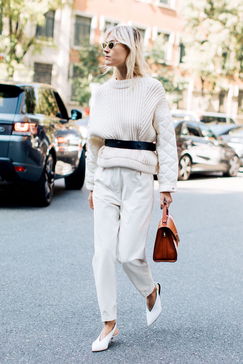 10 White-Heels Outfits That Will Make Styling a Breeze | Who What Wear