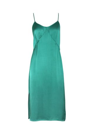 Auguste The Label + Harper Slip Dress in Emerald Green