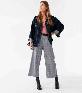 Urban Outfitters + UO Checkered Tear-Away Culotte Pant