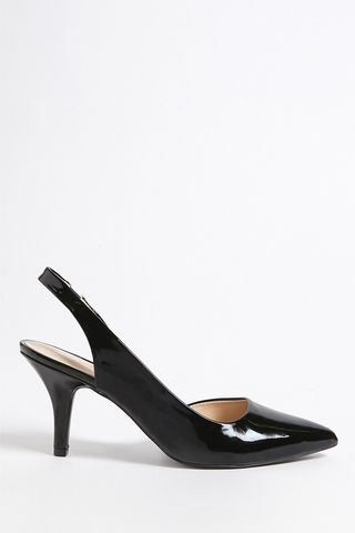 Forever 21 + Qupid Faux Patent Leather Slingback Pumps