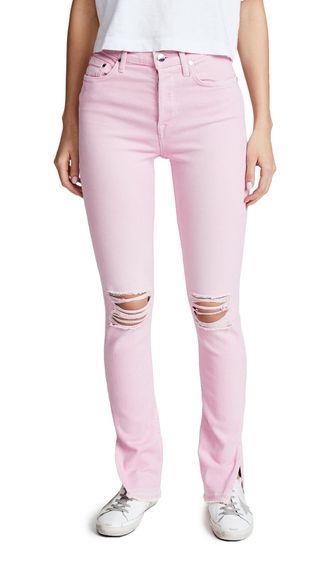 Cotton Citizen + The High Rise Split Skinny Jeans