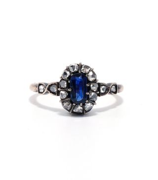 Ashley Zhang + Georgian Sapphire and Diamond Ring