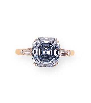 Christie's + A Rare Fancy Vivid Blue Diamond Ring