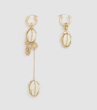 Ellery + Nalani Asymmetrical Shell Earrings