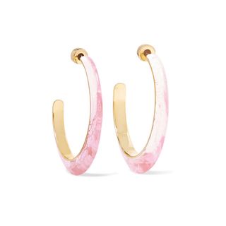 Dinosaur Designs + Resin Hoop Earrings