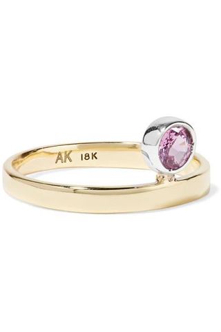 Ana Khouri + Love 18-Karat Gold Sapphire Ring