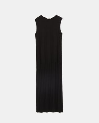 Zara + Contrasting Rib Dress