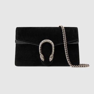 Gucci + Dionysus Suede Super Mini Bag