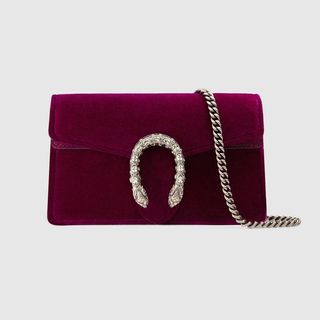 Gucci + Dionysus Velvet Super Mini Bag