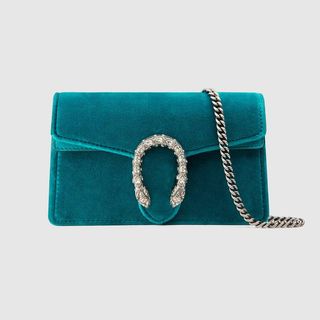 Gucci + Dionysus Velvet Super Mini Bag
