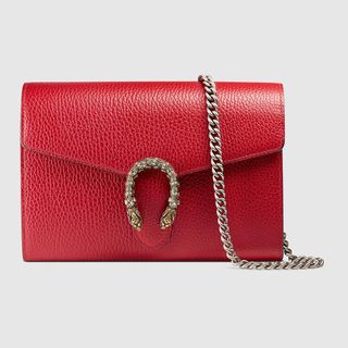 Gucci + Dionysus Leather Mini Chain Bag