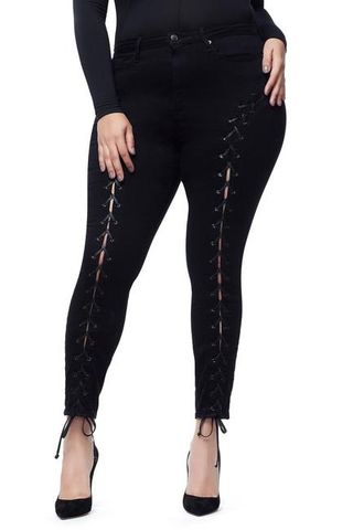 Good American + Good Waist Front Lace Up