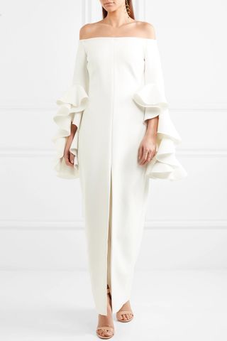 Ellery + Ruffled Crepe Gown