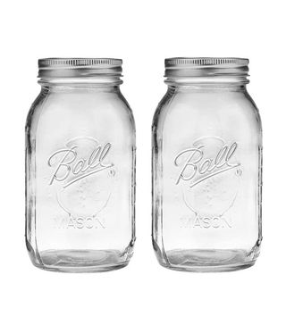 Ball + Regular Mouth 32-Ounces Mason Jar With Lids and Bands