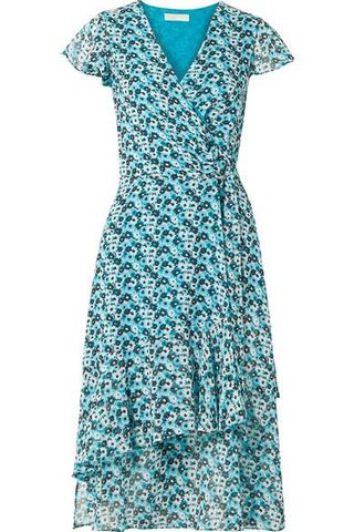 Michael Michael Kors + Springtime Floral-Print Georgette Wrap Dress