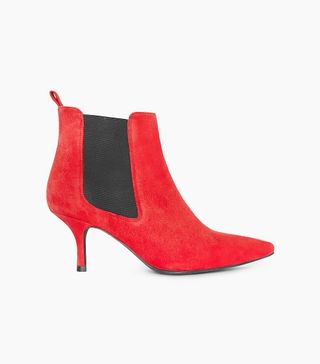 Anine Bing + Stevie Boots in Red Suede
