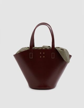 Trademark + Large Leather Basket Bag