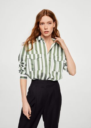Mango + Striped Soft Shirt