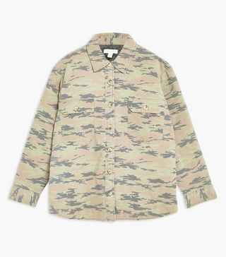 Topshop + Padded Camouflage Jacket